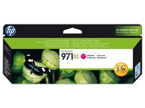 HP 971XL Eredeti bíbor nagy kapacitású tintapatron (6600 oldal)