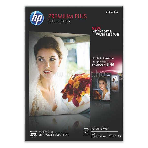 HP Premium Plus félfényes fotópapír - 20 lap/A4