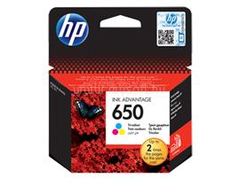 HP 650 Eredeti háromszínű Advantage tintapatron (200 oldal) CZ102AE small