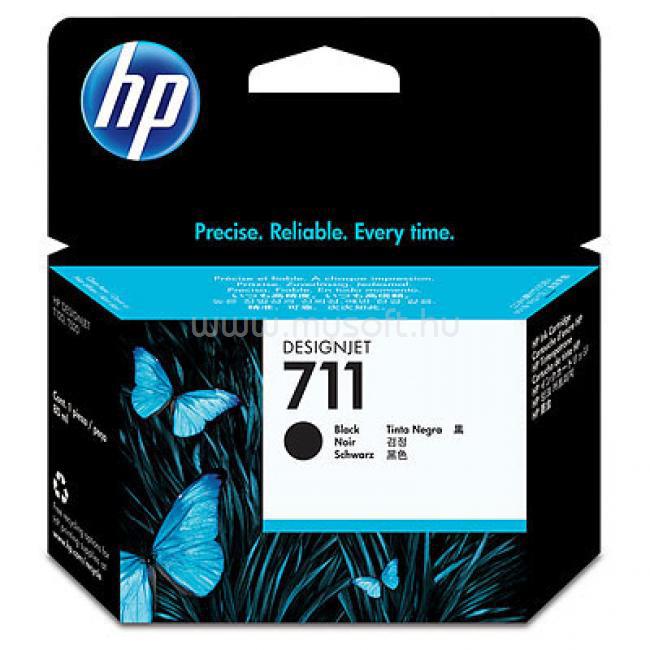 HP 711 Eredeti fekete DesignJet tintapatron (80ml)