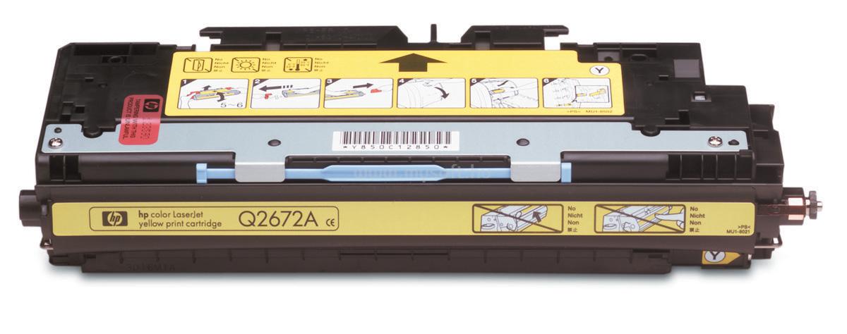 HP Color LaserJet Q2672A Yellow Print Cartridge Q2672A large