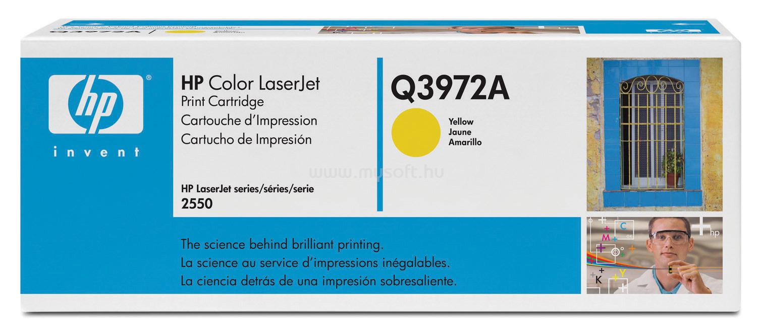 HP Color LaserJet Q3972A Yellow Print Cartridge Q3972A large