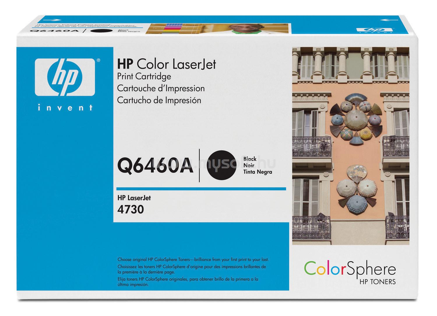 HP Color LaserJet Q6460A Black Print Cartridge Q6460A large