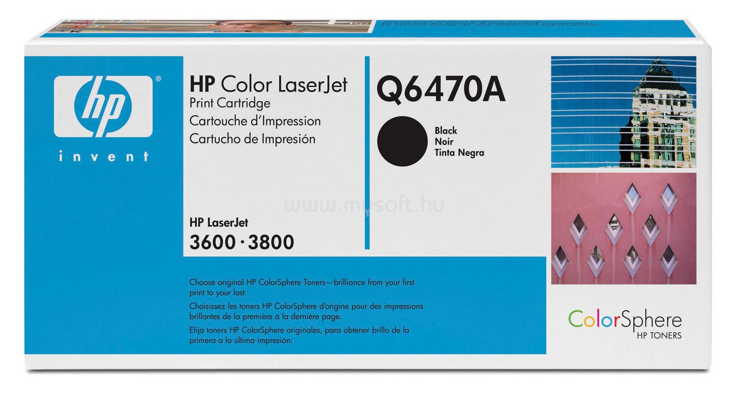 HP Color LaserJet Q6470A Black Print Cartridge Q6470A large