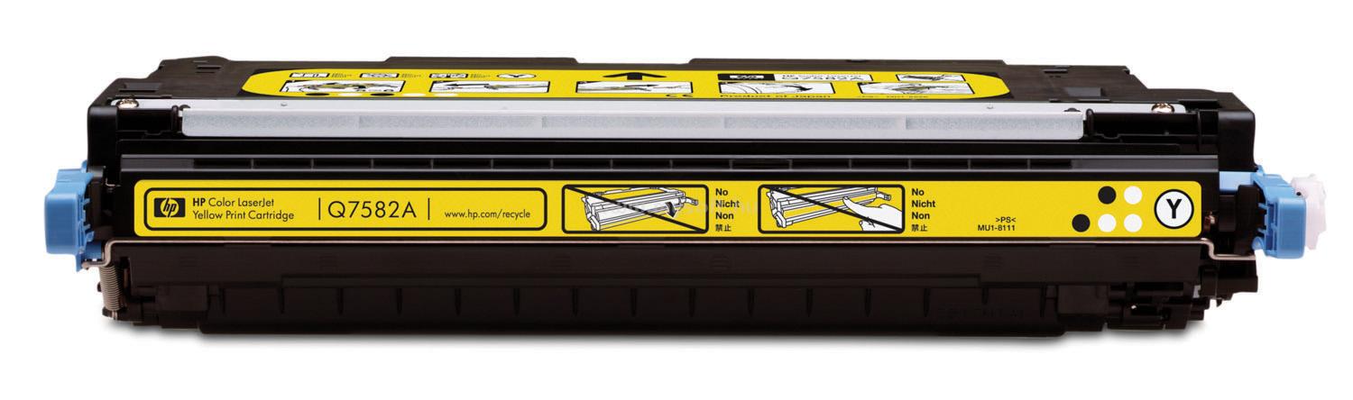 HP Color LaserJet Q7582A Yellow Print Cartridge Q7582A large