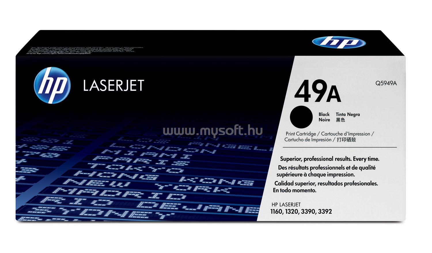 HP 49A Eredeti fekete LaserJet tonerkazetta (2500 oldal)