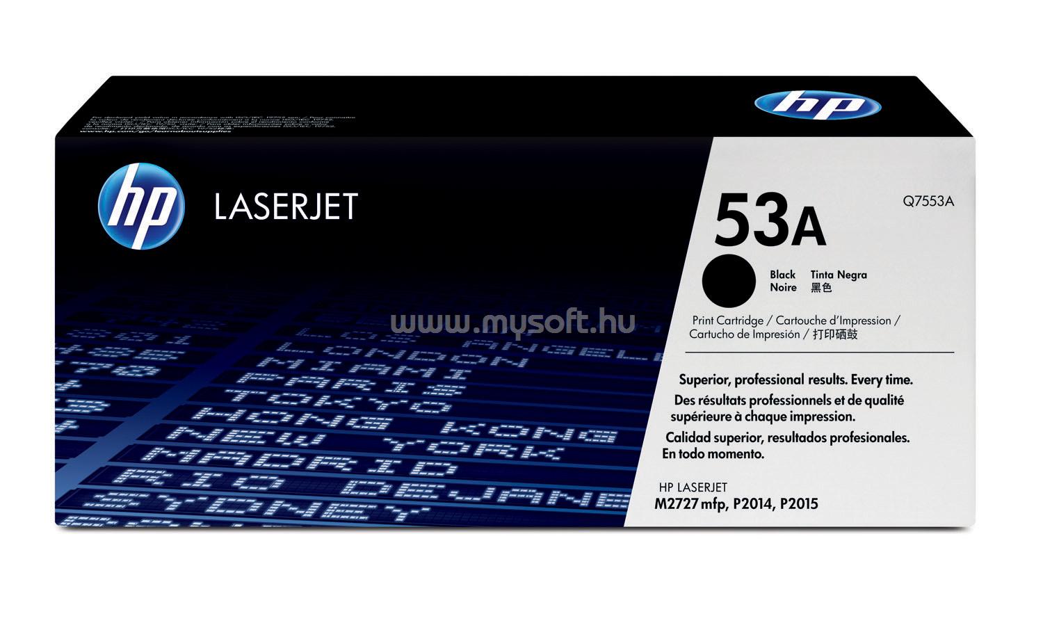 HP 53A Eredeti fekete LaserJet tonerkazetta (3000 oldal)