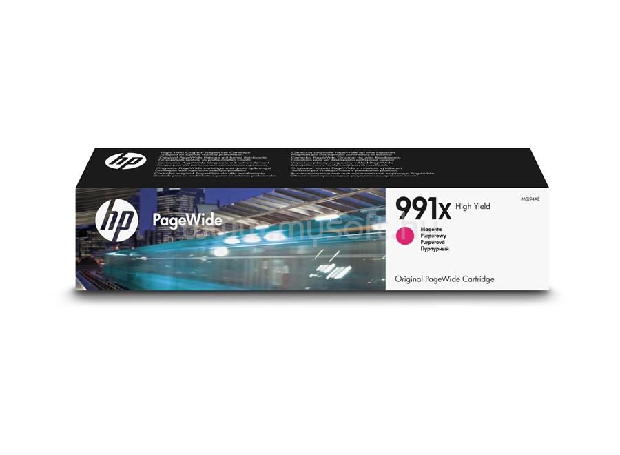 HP 991X Eredeti bíbor nagy kapacitású PageWide tintapatron (16 000 oldal)