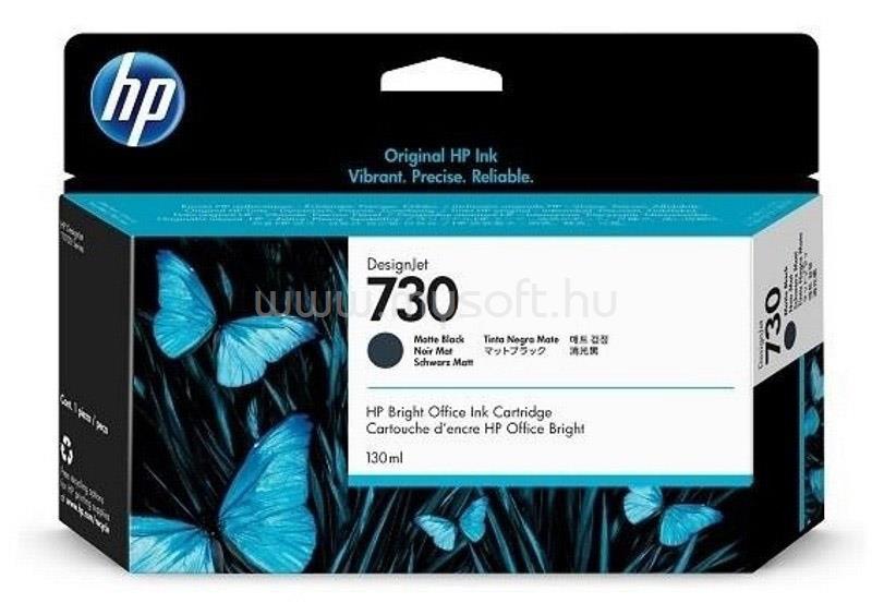 HP 730 Eredeti matt fekete DesignJet tintapatron (130ml)