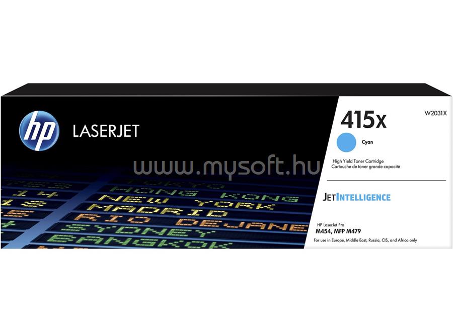 HP 415X Eredeti cián LaserJet tonerkazetta (6000 oldal)