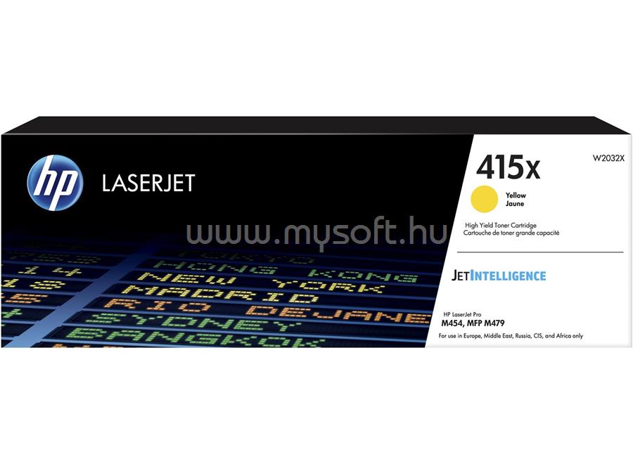 HP 415X Eredeti sárga LaserJet tonerkazetta (6000 oldal)