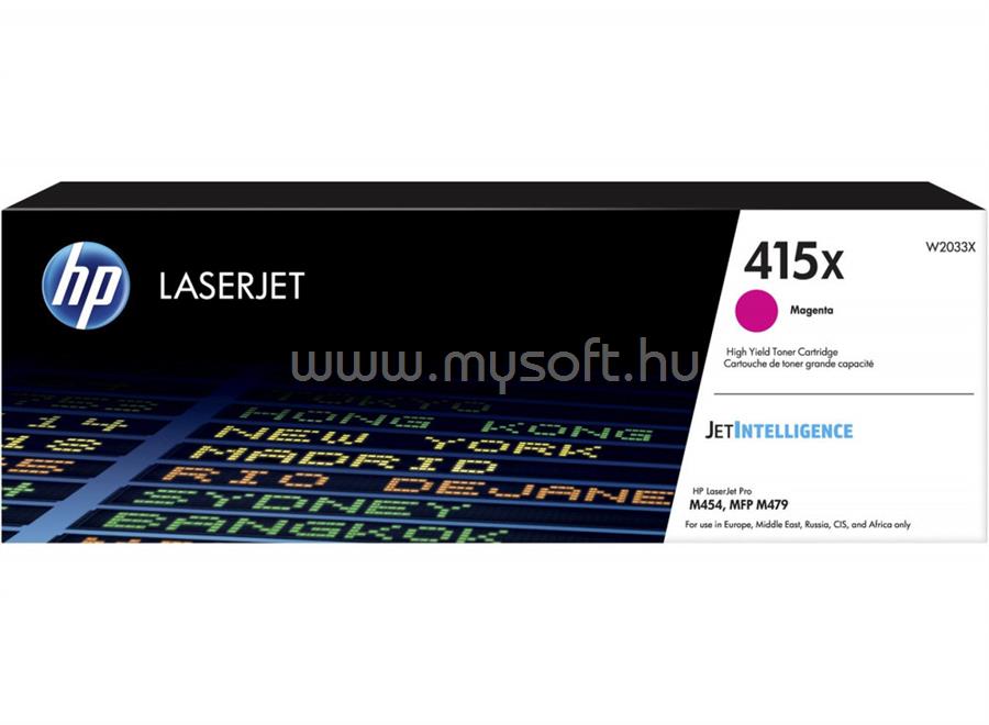 HP 415X Eredeti bíbor LaserJet tonerkazetta (6000 oldal)