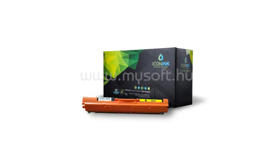 ICONINK Utángyártott sárga toner HP CF352A