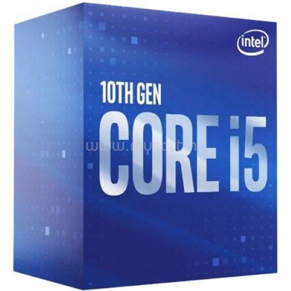 INTEL Core i5-10600KF (6 Cores, 12M Cache, 4.10 up to 4.80 GHz, FCLGA1200) Dobozos, hűtés nélkül, nincs VGA
