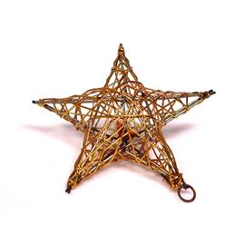 IRIS Csillag alakú 15cm/arany színű festett fém dekoráció IRIS_190-01 small