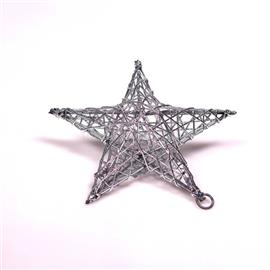 IRIS Csillag alakú 15cm/ezüst színű festett fém dekoráció IRIS_190-02 small