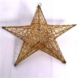 IRIS Csillag alakú 40cm/arany színű festett fém dekoráció IRIS_190-07 small