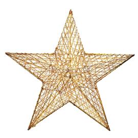 IRIS Csillag alakú 52cm/arany színű festett fém dekoráció IRIS_190-09 small