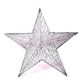 IRIS Csillag alakú 52cm/ezüst színű festett fém dekoráció IRIS_190-10 small