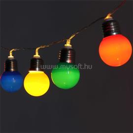 IRIS E27 izzó alakú 3m/IPX3 szabványos/piros, zöld, kék, sárga/20db LED-es/3xAA elemes fénydekoráció IRIS_318-02 small