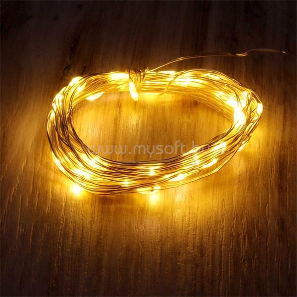 IRIS Fix fényű 5m/meleg fehér/50db LED-es fénydekoráció