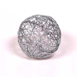 IRIS Gömb alakú 15cm/ezüst színű festett fém dekoráció IRIS_190-12 small