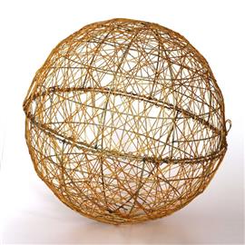 IRIS Gömb alakú 30cm/arany színű festett fém dekoráció IRIS_190-15 small