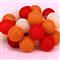 IRIS Gömb alakú 6cm/színes fonott/4,5m/piros-narancs-meleg fehér/30db LED-es/USB-s fénydekoráció IRIS_104-42 small