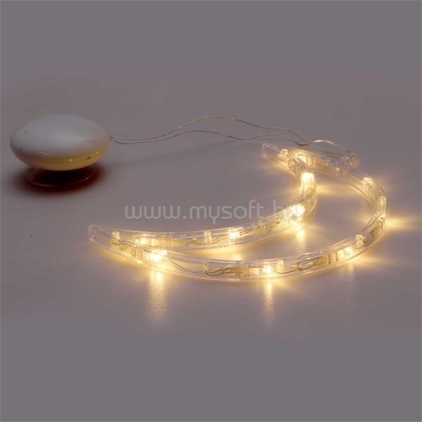 IRIS Hold alakú 15x19cm/meleg fehér LED-es tapadókorongos fénydekoráció