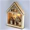 IRIS Karácsonyi ház alakú 23,5x29cm/meleg fehér LED-es fa fénydekoráció IRIS_308-03 small