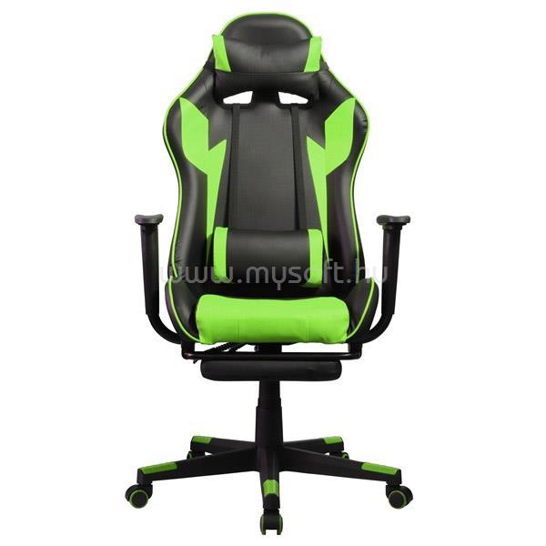 IRIS GCH204BE_FT Gamer szék (fekete/zöld)