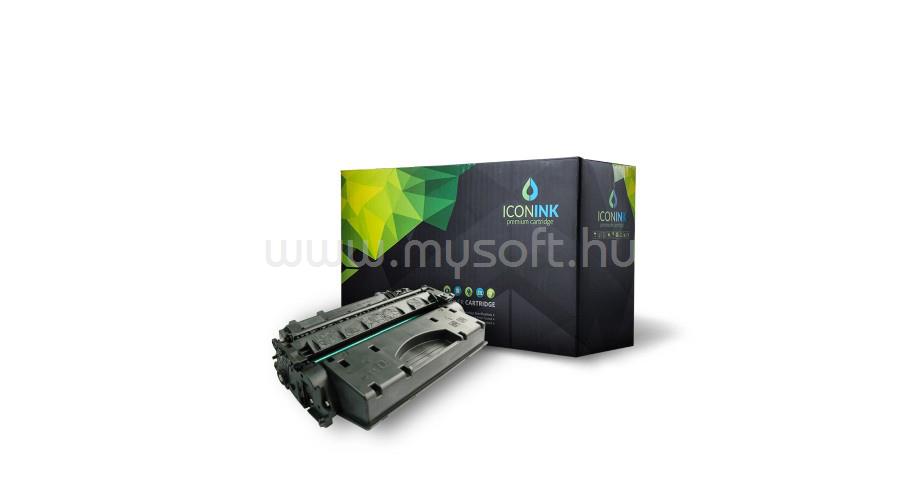 ICONINK Utángyártott fekete toner HP CE505X CRG519