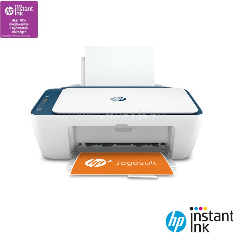 HP DeskJet 2721E színes multifunkciós tintasugaras nyomtató, HP+ 6 hónap Instant Ink előfizetéssel