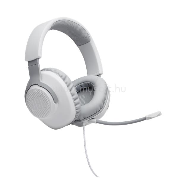 JBL Quantum 100 gamer headset (fehér)