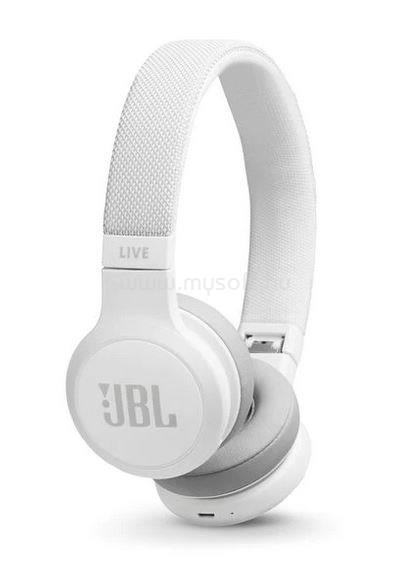 JBL LIVE 400 Bluetooth fejhallgató (fehér)