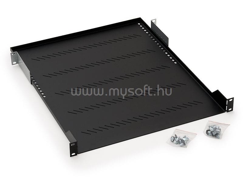 KELINE 19" 750mm perforált polc, 1U, terhelhetősége 80kg