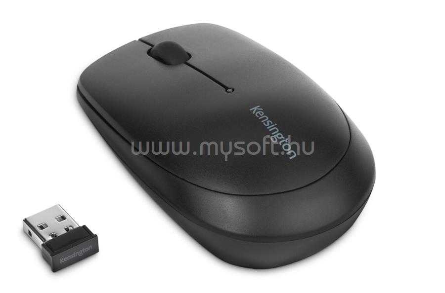 KENSINGTON Pro Fit vezeték nélküli lézer egér, USB, 2.4GHz, 1200dpi (fekete)