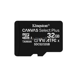 KINGSTON Canvas Select Plus MicroSDXC 32GB, Class10. UHS-I U1, V10 memóriakártya SDCS2/32GBSP small