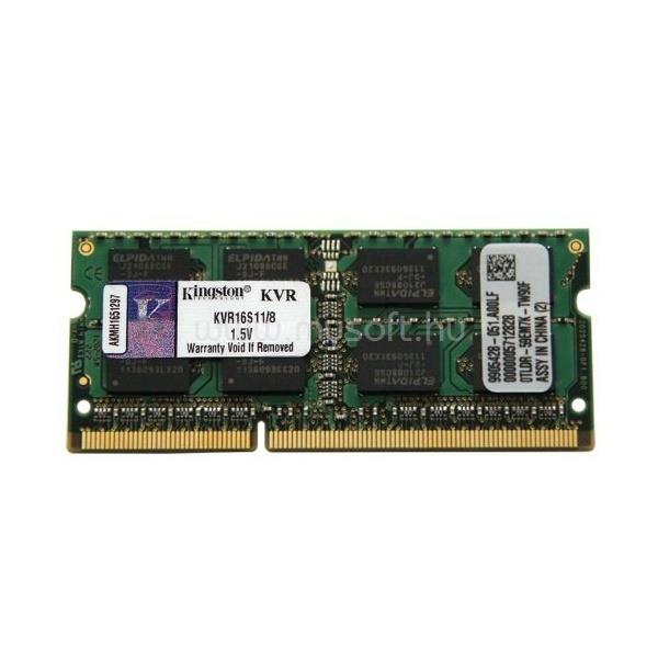 KINGSTON SODIMM memória 8GB DDR3 1600MHz CL11