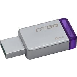 KINGSTON DT50 Pendrive 8GB USB3.0 (ezüst-lila) DT50/8GB small