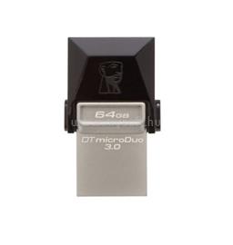 KINGSTON DataTraveler microDuo Pendrive 64GB USB3.0+MicroUSB (fekete) DTDUO3/64GB small