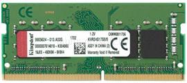 KINGSTON SODIMM memória 8GB DDR4 2400MHz CL17 KVR24S17S8/8 small