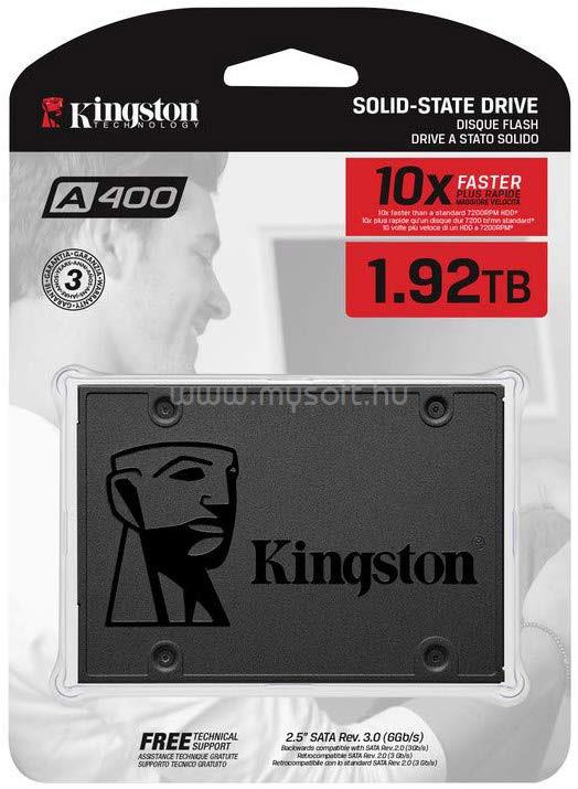 KINGSTON SSD 1.92TB 2,5" SATA A400