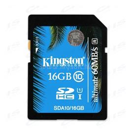 KINGSTON SDHC memóriakártya 16GB, Class10, UHS-I SDA10/16GB small
