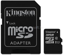 KINGSTON Industrial Temp MicroSDHC memóriakártya 32GB, Class10, UHS-I U1 + SD adapter SDCIT/32GB small