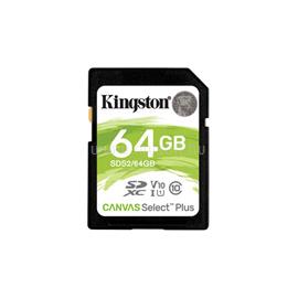 KINGSTON Memóriakártya SDXC 64GB Canvas Select Plus 100R C10 UHS-I U1 V10 SDS2/64GB small