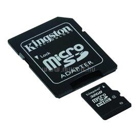KINGSTON MicroSDHC Everyday 32GB CLASS 4 memóriakártya + SD adapter SDC4/32GB small