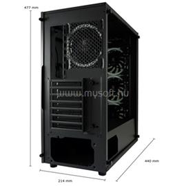 LC POWER 709B Solar_System_X Fekete (Táp nélküli) ablakos ATX ház LC-709B-ON small