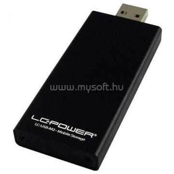 LC POWER MBR Külső ház - m.2 SSD > USB3.0 - LC-USB-M2