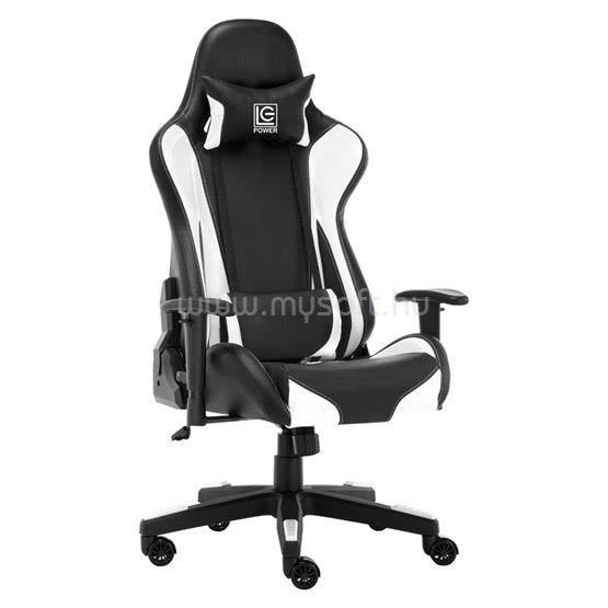 LC POWER LC-GC-600BW Gaming szék - Fekete/Fehér